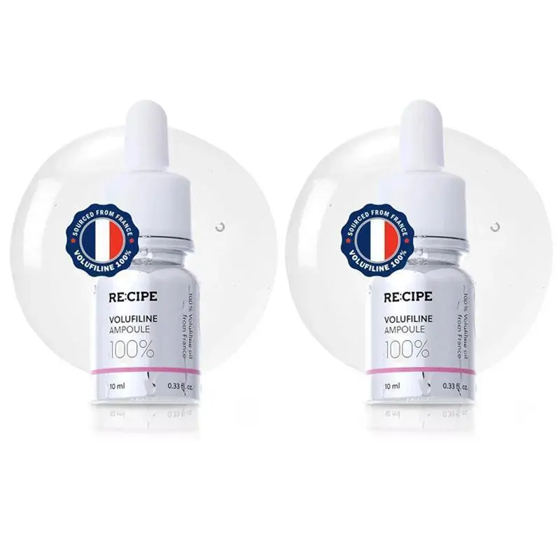 【Buy one get one free】RE:CIPE Volufiline 100% Ampoule - Official Product From France, Sederma - Pure Volufiline Serum - DIY Skin Care Booster for Face & Body - Hydrating & Age-Defying Formula for Elevated Resilience 0.33 fl oz