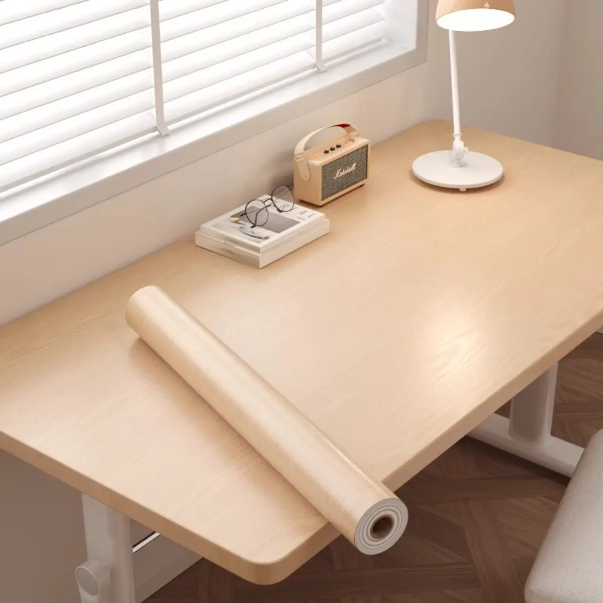 Self-Adhesive Waterproof Wood Grain Sticker - Peel Stick Wallpaper, Scratch-Covering, Removable, for Kitchen Countertops, Home Furniture Renovation
