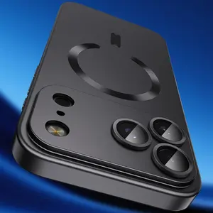 Magnetic Phone Case For iPhone 17 16 15 14 13 12 11 Pro Max  X XS XR XS Max 7 8 SE2 SE3 7Plus 8Plus 16E Lens Film Wireless Charge Cover Protector