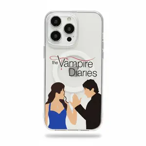 The Vampire Diaries Character Pattern Phone Case for iPhone 16 Pro Max Stylish Design