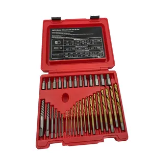 Steel Force 35-Piece Screw Extractor with Drill Bits for Removing Broken Bolts and Stripped Fasteners