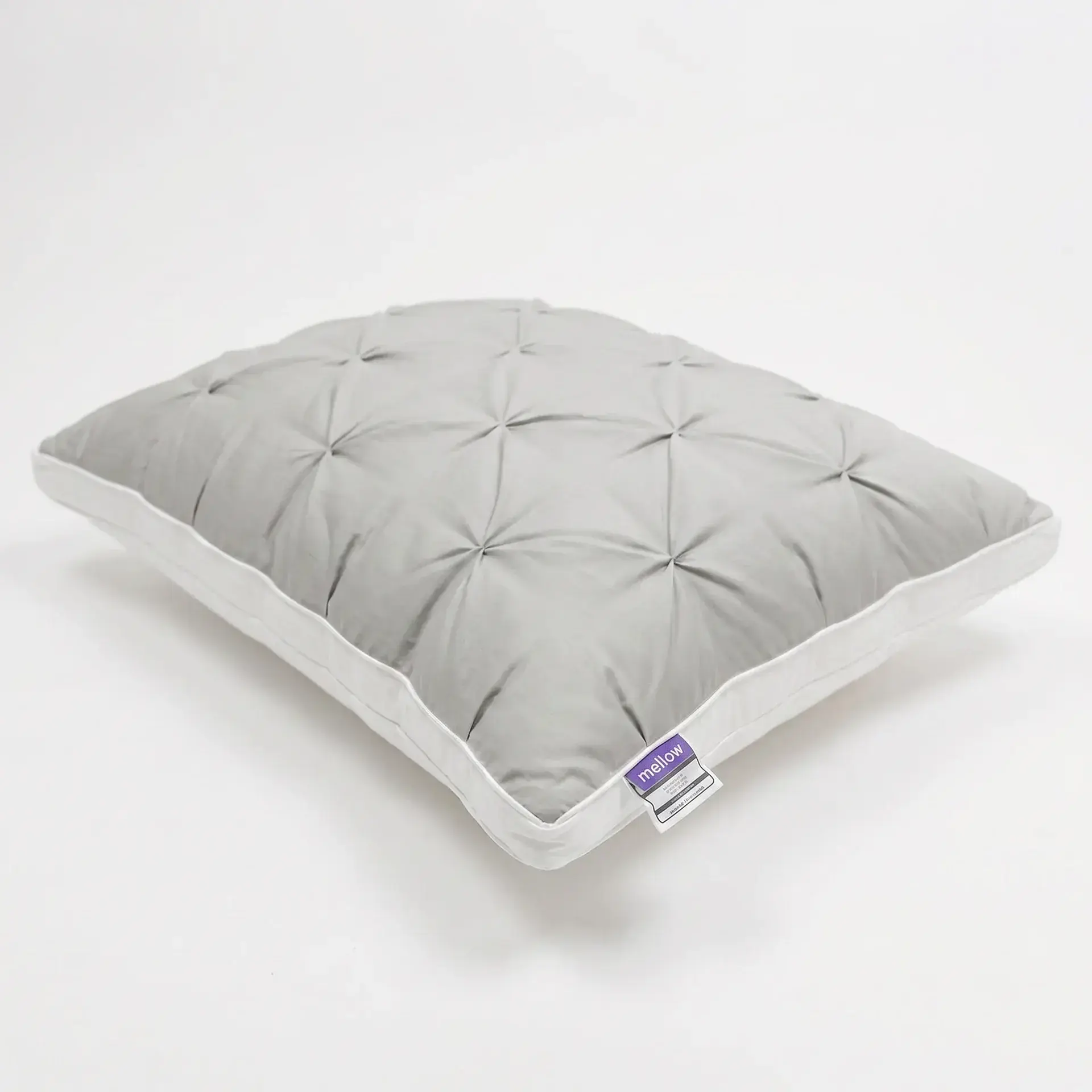 Mellow Sleep Ploof Standard Pillow - Extra-Fluffy Dual-Layer Plush Bed Pillow, Cloud-Like Softness, Breathable Support, Non-Flat, Neck-Cradling Comfort for Side, Back Sleepers, Machine Washable