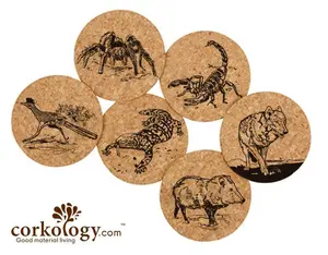 Corkology  Southwest Animals Cork Coaster Sets