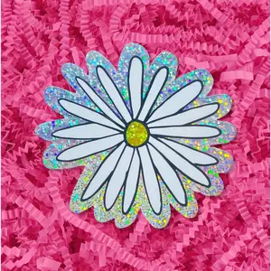 Glitter Daisy Sticker