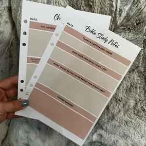 Church Notes Single Sheets for A5 Binder