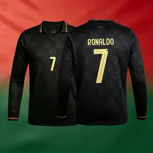 2026 Portugal Home And Away 7# Cristiano Ronaldo Short And Long Sleeve Soccer Jersey Fans Version Breathable