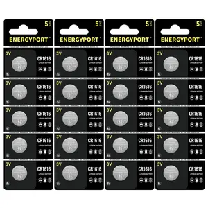 ENERGYPORT 20 Count CR1616 3V Lithium Cell Battery, for Keys, Handheld Game Console, Calulators, Remote, Watch, Accessories