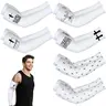 6/10Pairs Cross Football Arm Sleeve for Summer Christian Cooling Arm Sleeves with Bible Verse Protection Arm Sleeves for Men Women Youth Football Baseball Basketball Running Cycling Outdoor Activities