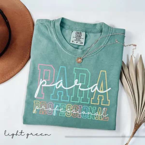 Comfort Colors Paraprofessional Shirt, Para Squad Shirts, Funny Paraprofessional Shirt, Para Shirt Gift, Teacher Aide Shirt, Back To School