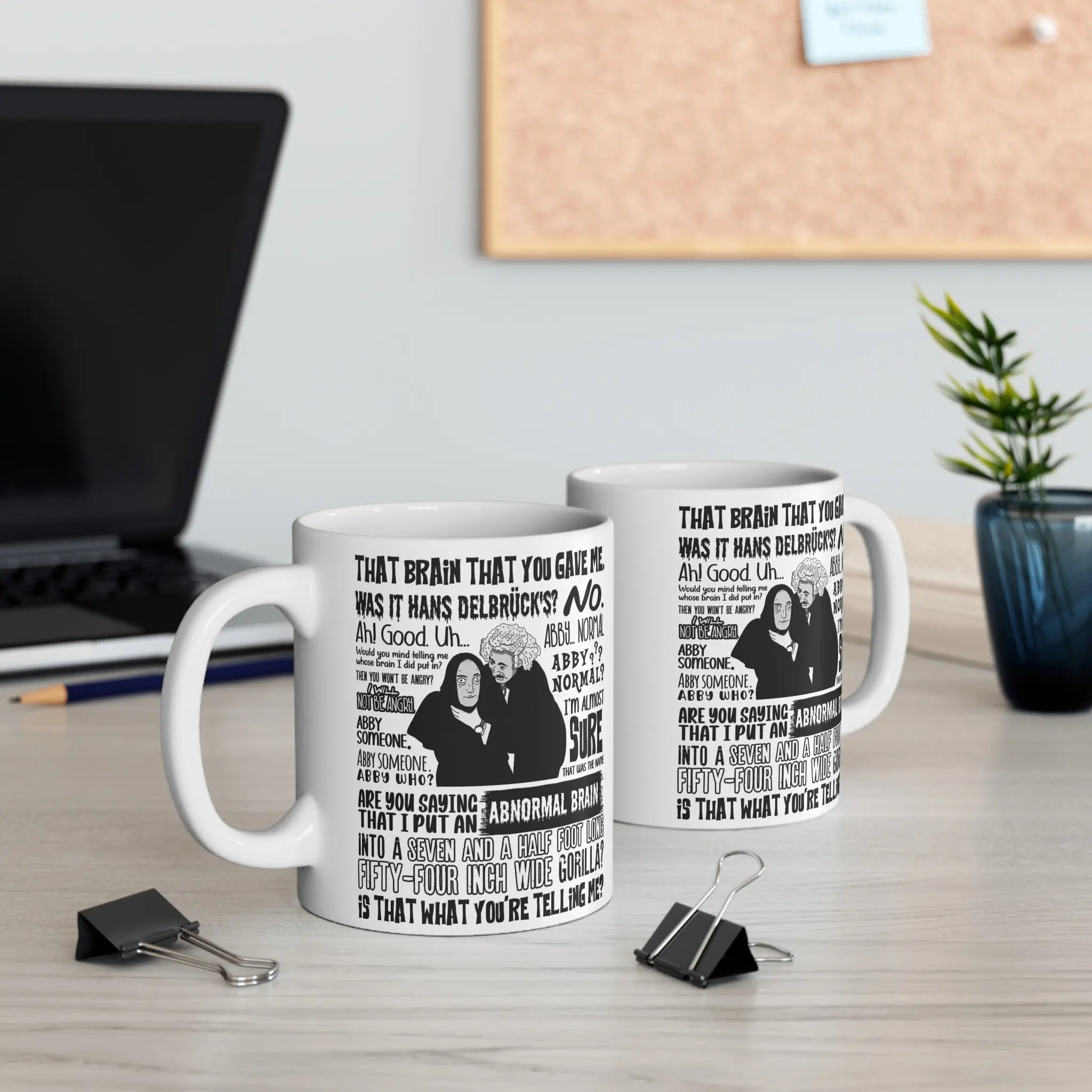 Y0ung Fr4nkenstein Abby Horror Parody Mug