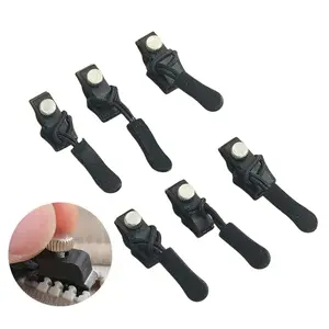 6 Replacement Zippers, Detachable & Durable No-Sew Zip Fixers, Easy-Installation Solution for Bag & Luggage Repair