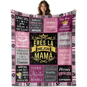 Regalos para Mamá, Mamá Blanket 50"x60", Regalos para Mama En Español, Gifts for Mom in Spanish, Feliz Dia De Las Madres, Mother Gifts, Mom Birthday Gifts from Daughter Son, Mama Gifts