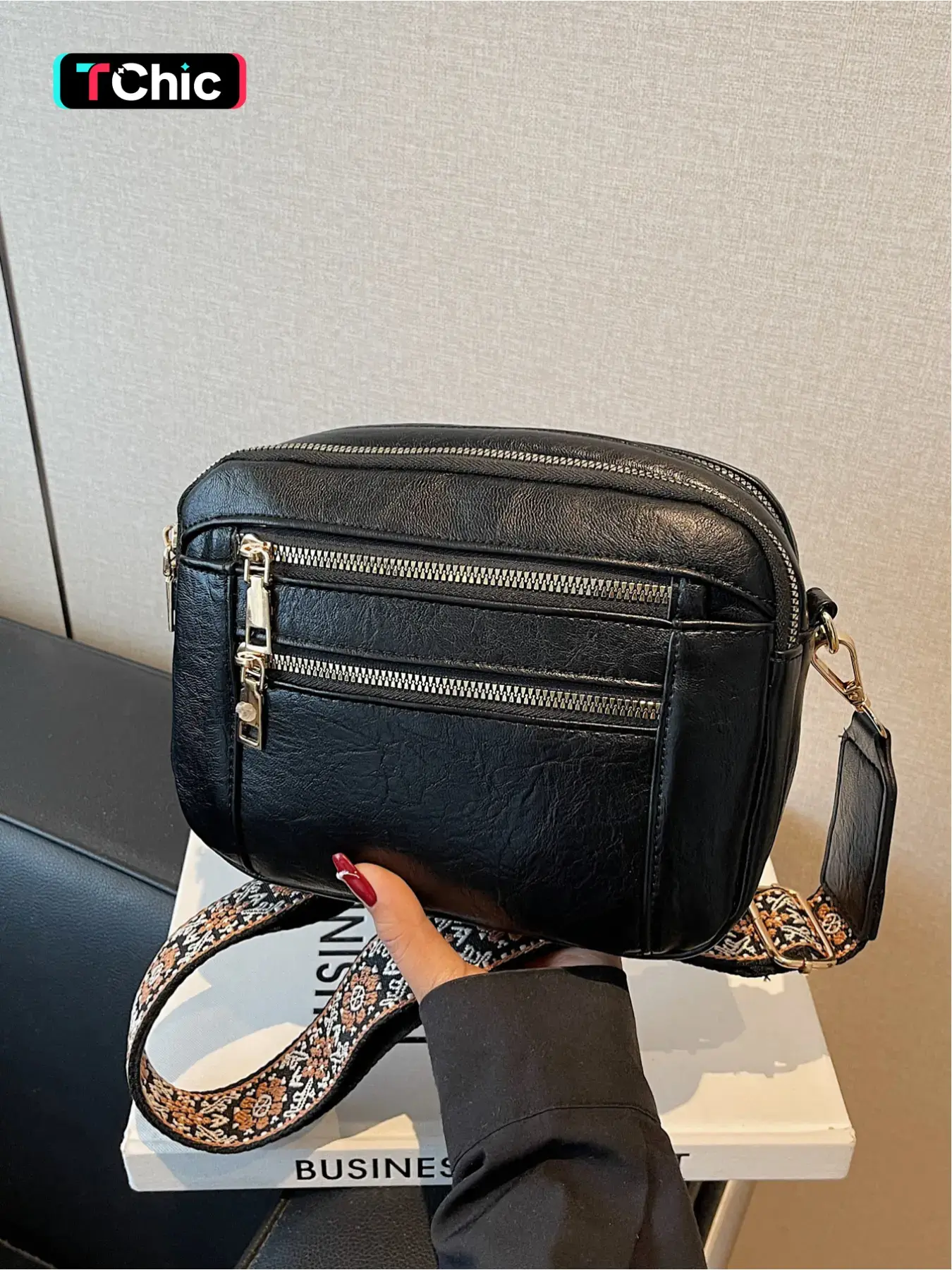 Simple Versatile Multi-Layered Shoulder Small Square Bag, Fashionable Elegant Crossbody Bag, Stylish Daily Use Handbag