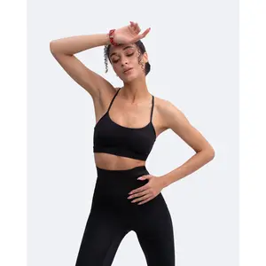 Thin Straps Seamless Sports Bra