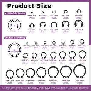 31Pcs 4in1 Snap Ring Pliers Kit  Alloy Steel M4M28mm CClips  1.510mm EClips with Tweezer