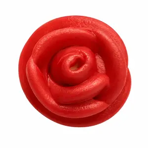 Red Royal Icing Roses – 1" Edible Cake & Cupcake Decorations, 6 Count