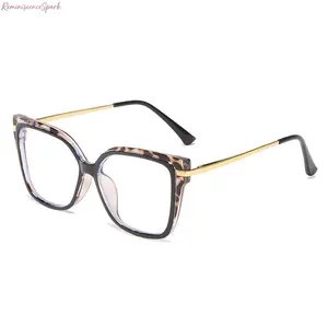 Unisex Retro Leopard Print Cat Eye Glasses, Blue Light Blocking Frames for Eye Strain Relief, Stylish Fashion Eyewear Perfect for Work, Study, Students & Daily Casual Wear tiktokshopspringglowup