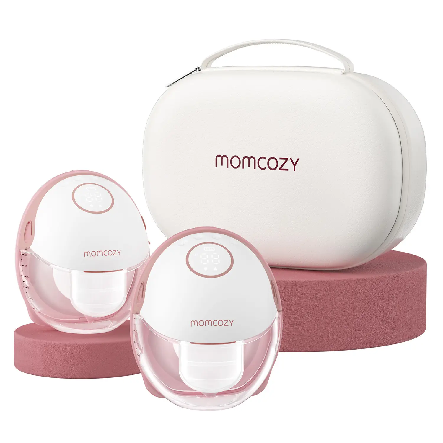 Momcozy Hands-Free Mobile Breast Pump | M6, Wearable Breast Pump, Ideal Rhythm, DoubleFit Flange, Better Fit, More Discreet, 3 Modes and 9 Levels, 24m