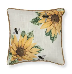 Sunflower Pillow - Natural Material, Soft Texture, Ideal for Home Decor