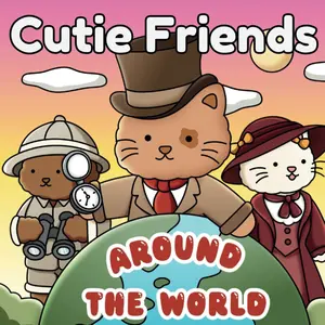 Cutie Friends: Super Cute and Cozy Coloring Book for Adults and Kids, World Travel and Holiday Designs, Featuring Fuzzy Animal Characters and Hygge Scenes, Tiger Lily Coloring, Paperback