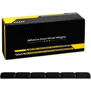 Black Adhesive Stick On Wheel Weights 1oz 108 count  Non-Scratch Tire  Weights for    ATV Rim Safe  Grip Smooth Ride Fast Install No Tools