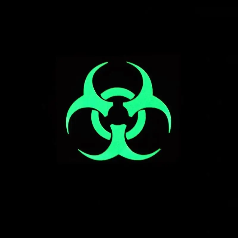 Car Stickers Biohazard Warning Biological Reflective Decals For Fuel Tank Cap Windshield Trunk Bumper Motorcycle Helmet D2