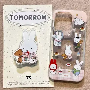Miffy 7/8/XS/XR/11/12/13/14/15/16 ProMax All Inclusive Silicone Soft Shell Anti-drop Kawaii  Phone Case Christmas Toy Gift