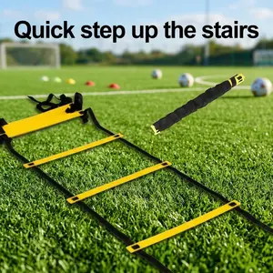 Spring/Summer Outdoor Sports Agility Ladder, Football Basketball Training Rope Ladder, Step Jump Soft Ladder, Soccer Training Equipment- Sports Practice Equipment for Athletes, Soccer, Basketball