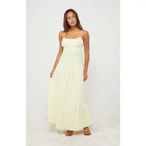 Your Favorite Women's Ava Linen Bustier Maxi Dress