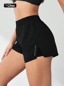 Women's 2 in 1 Pocket Design Shorts, Casual Comfy Breathable Shorts for Yoga Gym Workout Running, Ladies Bottoms for All Seasons, Women's Shorts, Workout Clothes Women, Summer Sports Shorts