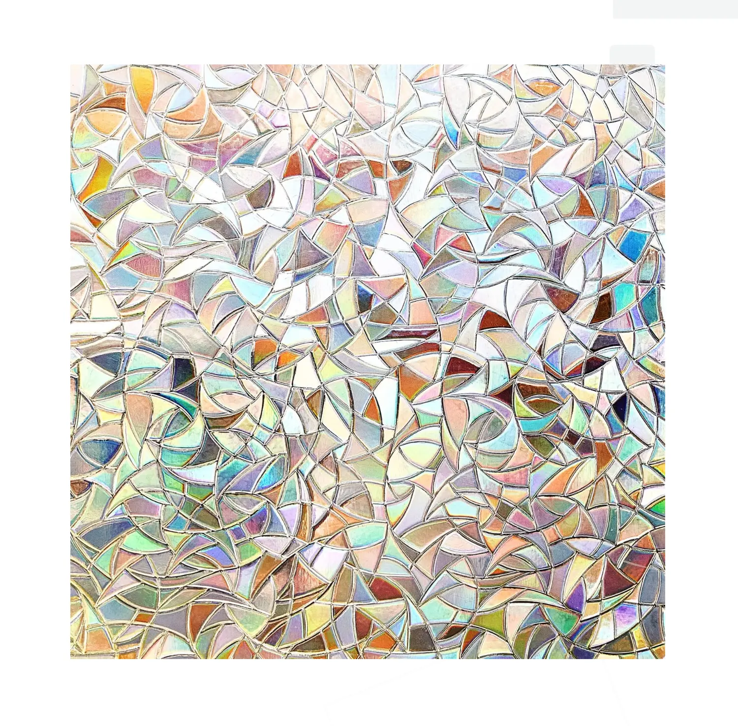 Window Privacy Film, Decorative and Stained Glass Stickers 17.5 x 78.7 Inches Room Removable