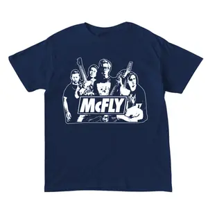 McFly Tour 2025 Concert T-Shirt, Vintage Rock Band Graphic Tee, Retro Pop Punk Music Shirt, Classic Band Merch Tee, Music Festival Outfit Streetwear Shirt for Men Women
