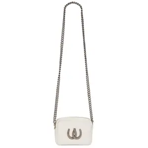 Understated Leather Lady Luck Camera Bag in White