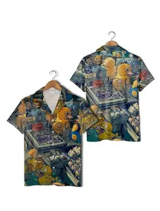 Psyduck Pokémon Hawaiian Shirt  Hawaii Shirt Pokemon Aloha Shirt