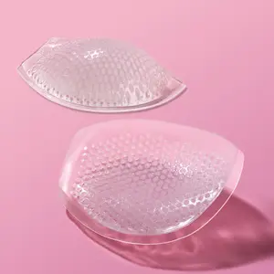 Silicone Bra Inserts and Breast Enhancers, Add 2 Cups, Breathable, Reusable,1 Pair