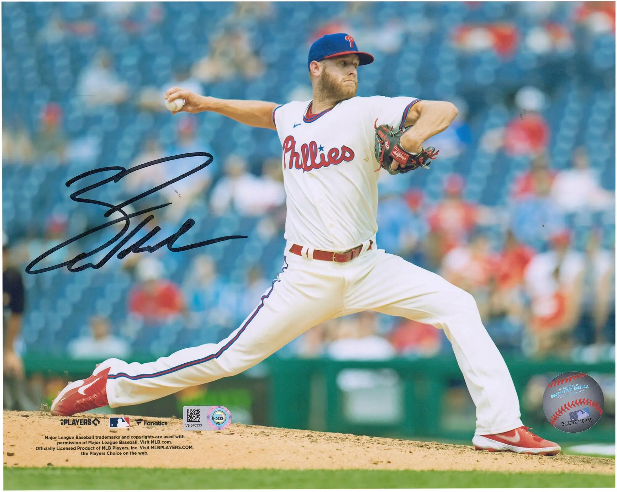 Zack Wheeler Philadelphia Phillies Autographed 8" x 10" Pitching Photograph - Fanatics Authentic Certified