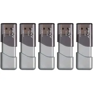 32GB Turbo Attache 3 USB 3.0 Flash Drive, Grey (5)