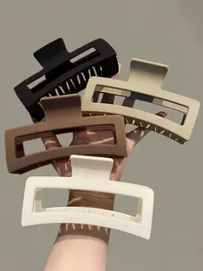 Solid Color Large Hair Claws Set, Casual Versatile Hair Accessories for Women, Minimalist Headwear Suitable for Thick Hair, Fashion Hair Accessories for Party, Daily Clothing Decor, Claw Clip Ponytail, Hairclips, Barrettes