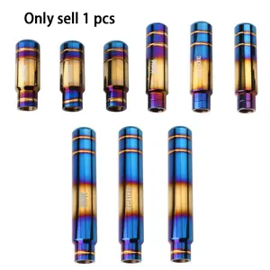 Car Modified Half Baked Blue Shift Head, Manual Shift Universal Stop Head with Thread Converter, Interchangeable Knob, Car Interior Accessories