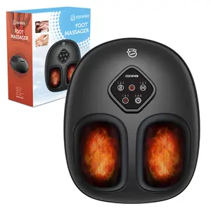 COMFIER 2025 Shiatsu Foot Massager with Heat Compression Kneading Rolling for Neuropathy Plantar Fasciitis Upgraded for Larger Feet Machine Size 15 Home Office Gift for Women Men Adjustable Mum