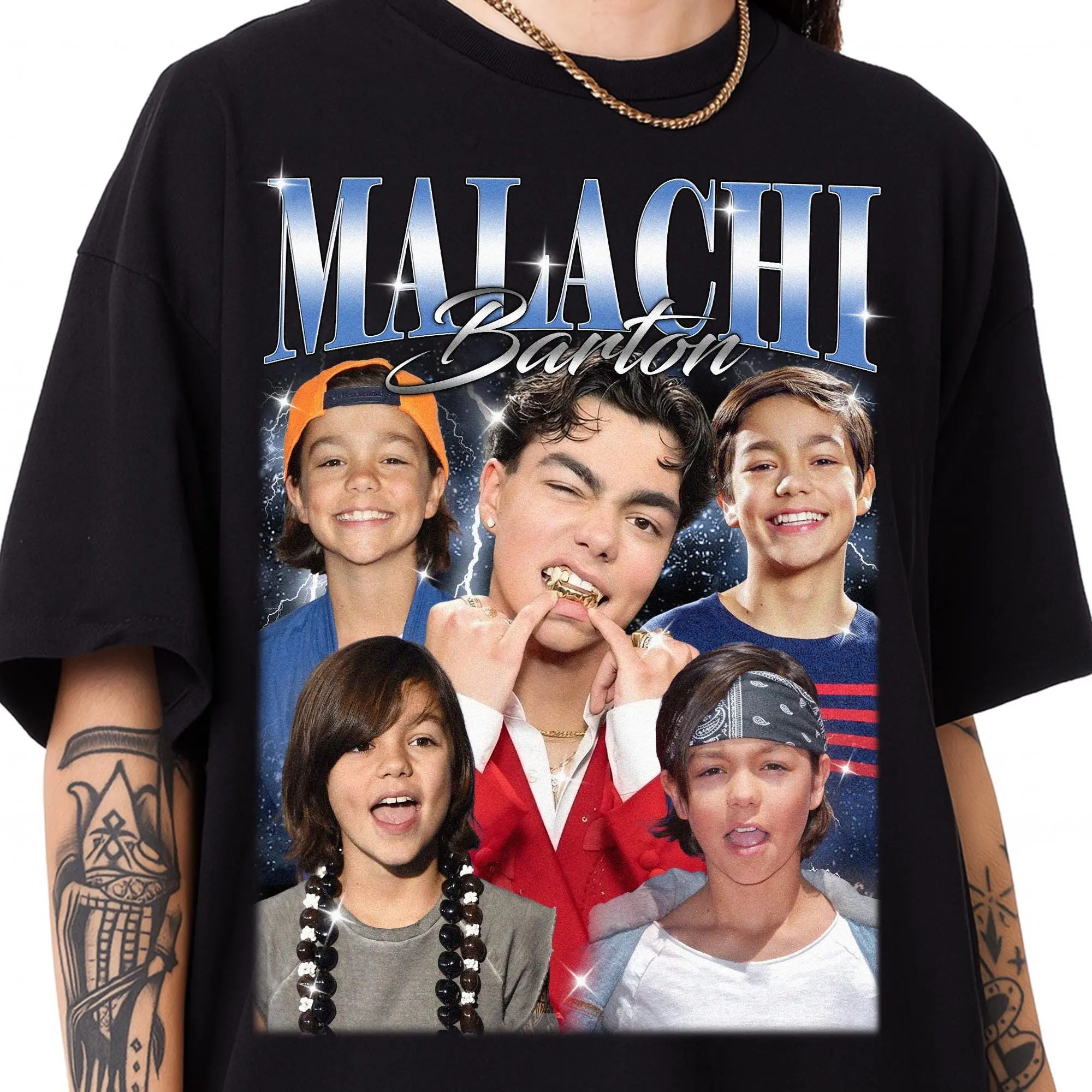 Malachi Barton Vintage T-Shirt, Celebrity Inspired Fan Tee, TV Show Merch Shirt, Actor Aesthetic Top, Gift for Malachi Barton Fans