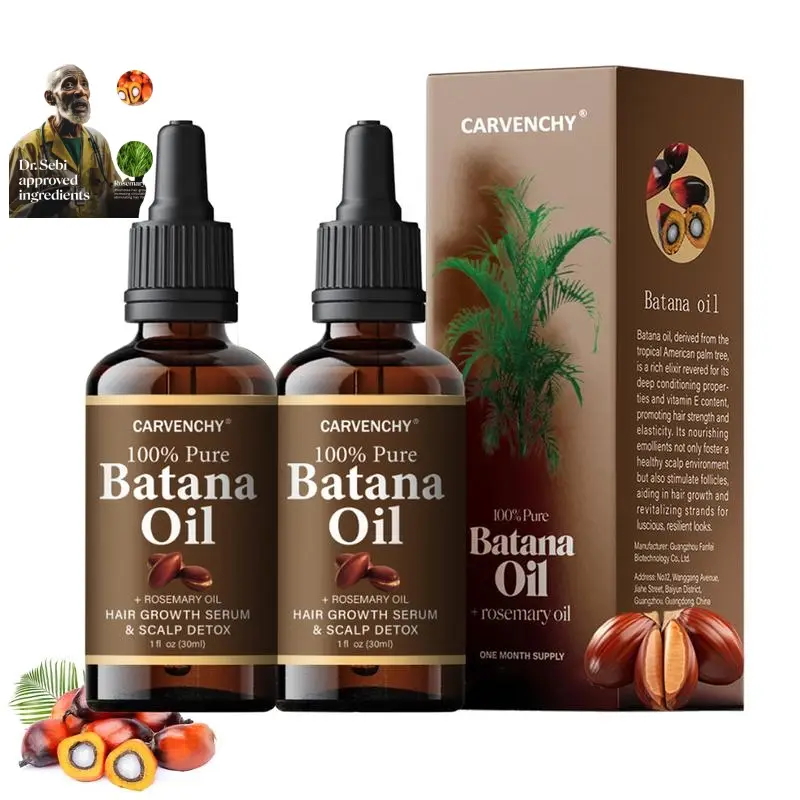 Batana Oil,Strong & Healthy Hair, Make Hair Longer Fuller Thicker, Organic Batana Oil with Rosemary,Organic Rosemary Oil Vitamin E Nourish Scalp,for A