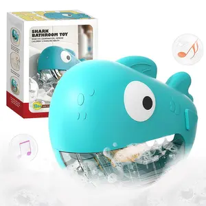 Baby bath bubble machine and interesting toys, bath toys and music, children's happy bath time, children's toys playing in the water.
