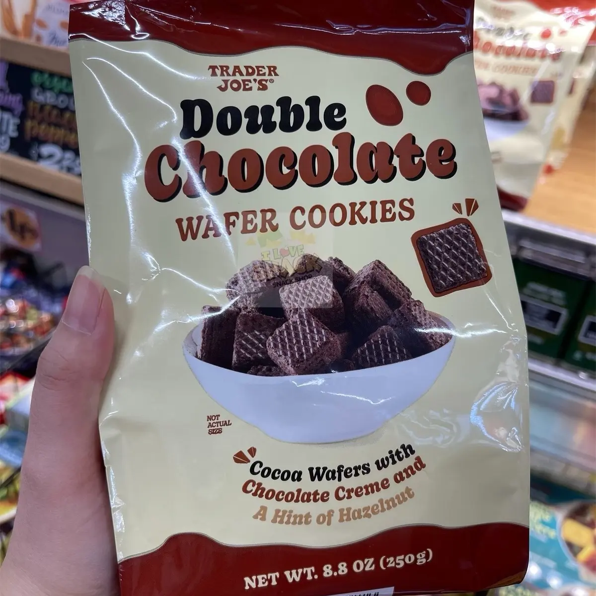 TRADER JOE’S Double Chocolate Wafer Cookies 8.8 oz