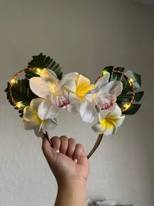 Tropical Floral Ears | Wedding Mouse Ears, summer mouse ears