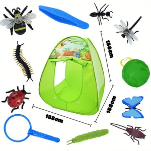 Dinosaur Tent for Kids - with DINOSAUR EXIT Signs, Foldable Indoor/Outdoor Playhouse, Educational Birthday party Decorations, Safe ABS Material, Easy Setup for Boys & Girls Ages 3+ (Birthday Gift for Dinosaur Lovers)