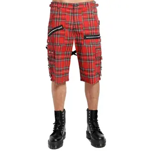 Tripp Punk Shorts [Red Plaid]