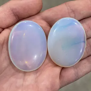Opalite Palm Stone – Calming & Spiritual Clarity Stone