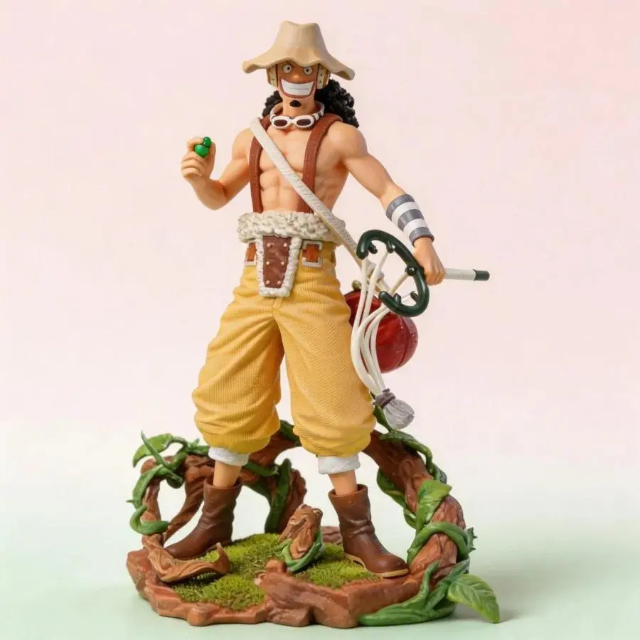 Anime One Piece Usopp Figure 25cm GK Statue Collectible Model Toy Desktop Ornament for Fans Home Decoration