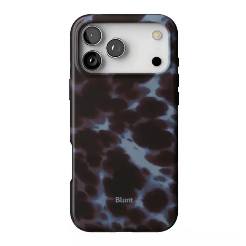 Vintage Blue-Brown Amber Leopard Print Magnetic Phone Case - MagSafe Compatible, Wireless Charging Support, Aesthetic Durable Matte Cover, Custom Fit for iPhone 17/16/15/14/13/12/11 Pro Max/Pro/Plus & 17 Air/16e, Women Teens Protection, Accessories, Phone